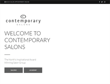 Tablet Screenshot of contemporarysalons.com